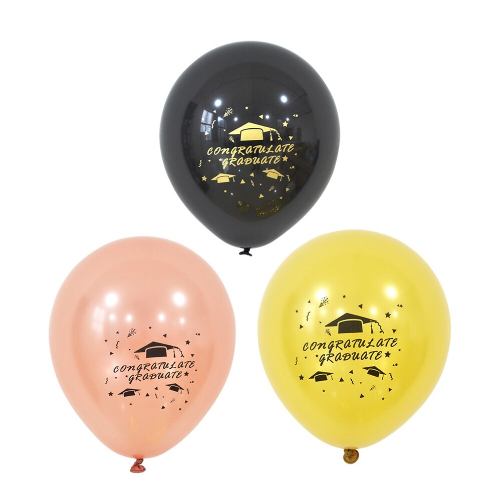 15Pcs 10 Inch Graduation Party Latex Balloons Inflatable Ball Baloons Decoration For Graduation Party Congratulation