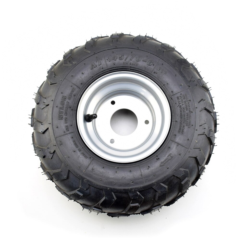 Pneu/jante de roue avant ou arrière de 145/70 à 6 pouces, pour 50cc 70cc 110cc Taotao Quad petit ATV Go-Kart quatre roues vehile Quad