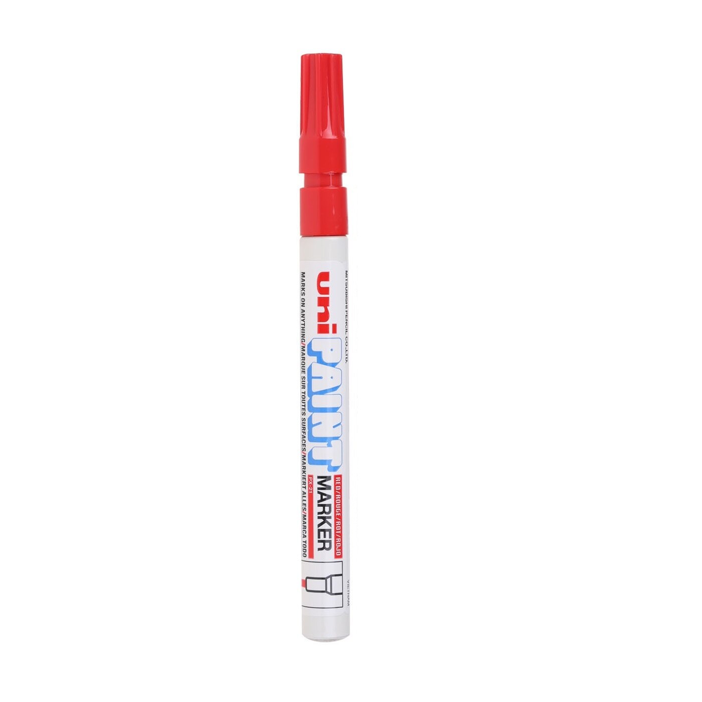 1Pcs Permanet Kleur Verf Marker Pen Fine Tip Olie Base Opaque Mark Op Iets Tyre Houten Cd Metalen Gras stof Handtekening A6860: Red