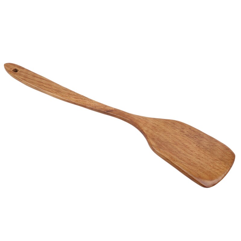 Natural Healthy Wood Long Handle Wok Spatula Nonstick Restaurant Hotel Kitchen Cooking Wood Shovel Tools