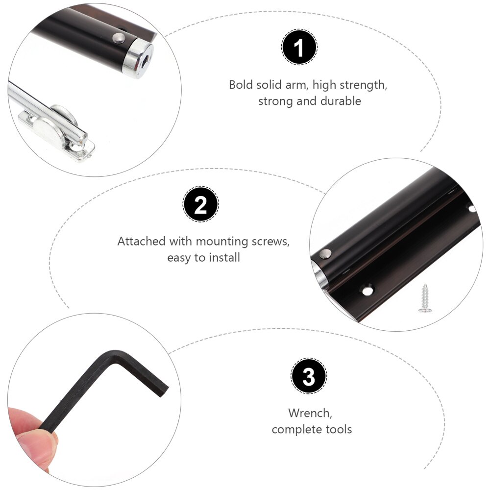 2pcs Metal Screen Door Closer Automatic Door Closer Adjustable Closing Speeds