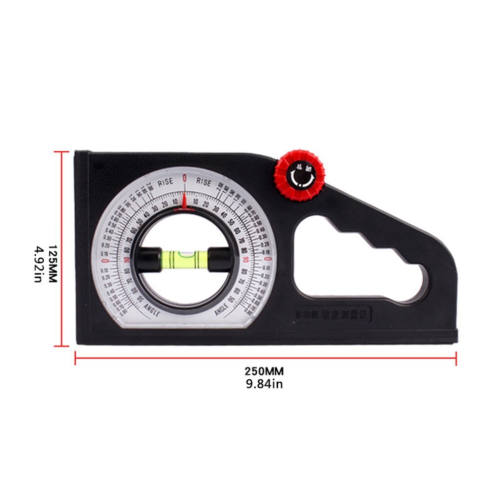 Multifunctional Horizontal Angle Ruler Slope Measuring Instrument Universal Bevel Protractor Declinometer