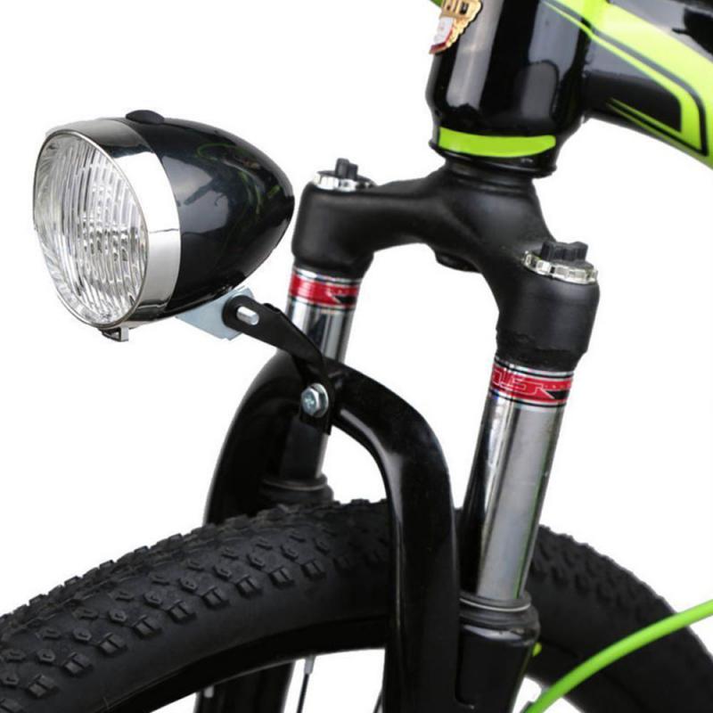 Retro Vintage Style Bike Lights Mental Waterproof 3LED Bicycle Headlight Cycling Front Light Flashlight Bicycle Bike Accessories