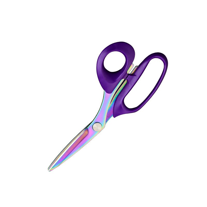 Purple Tailor Scissors for Fabric Cutter Thread Needlework Embroidery Stainless Steel Crafts Sewing Tools Handicraft Dressmaking: 8 inch 200mm
