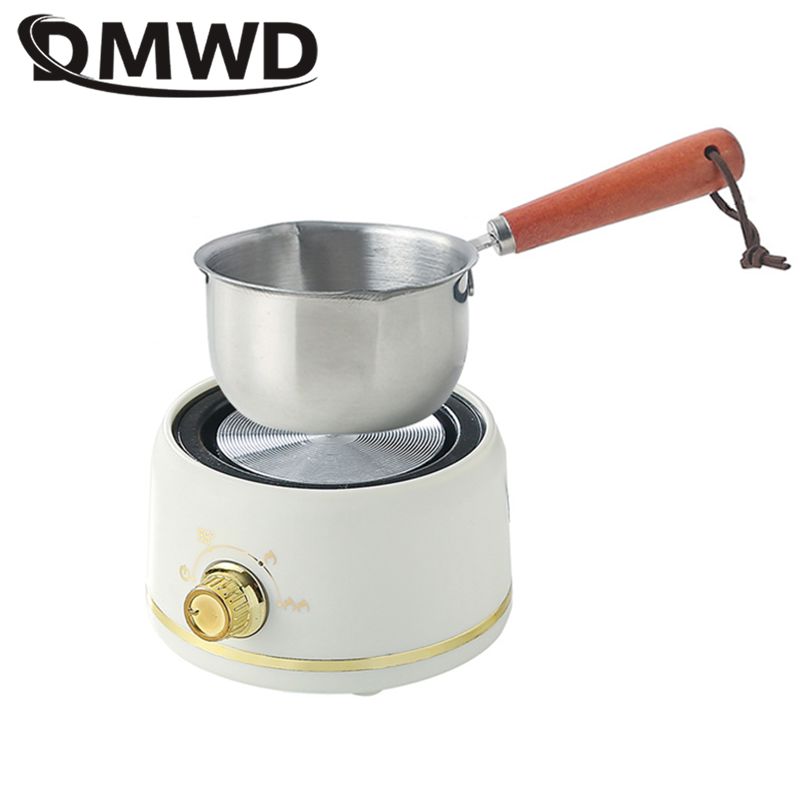 Mini Electric Stove Thermostatic heating furnace Tea warmer Coffee Milk Heater Wax/Chocolate melting Machine Stainless steel Pot