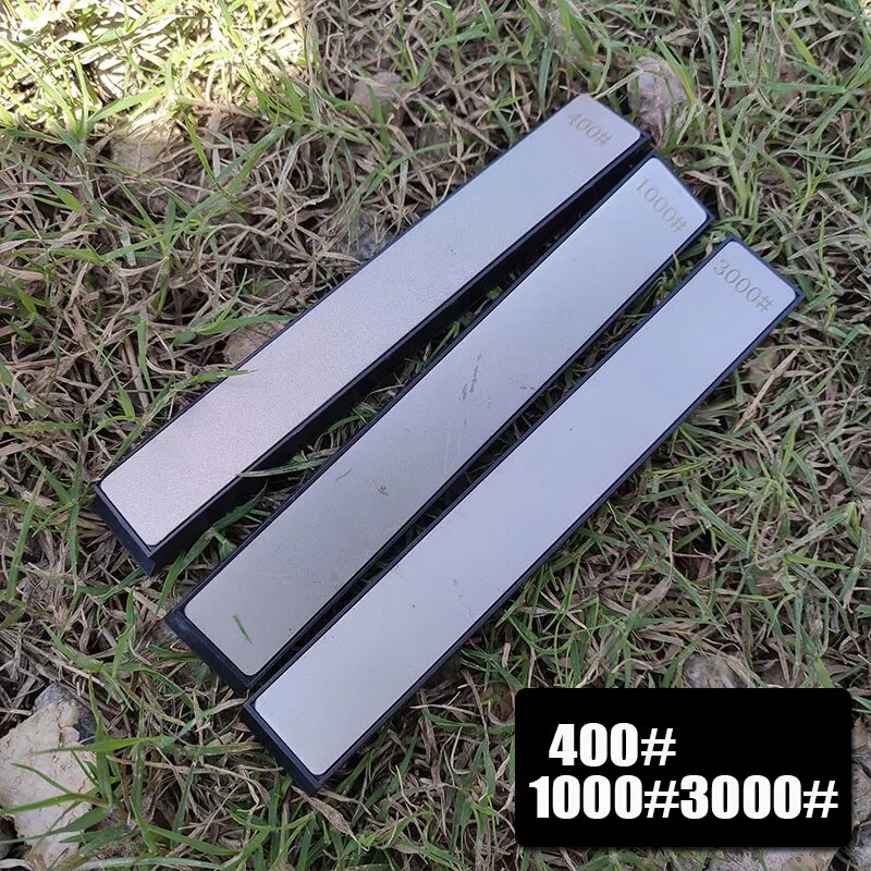 [3PCs] Diamond Stones Grinding Blade Multi-Purpose Outdoor Sharpener Fixed Angle Sharpener Dedicated to Making Correction Stones: Pink