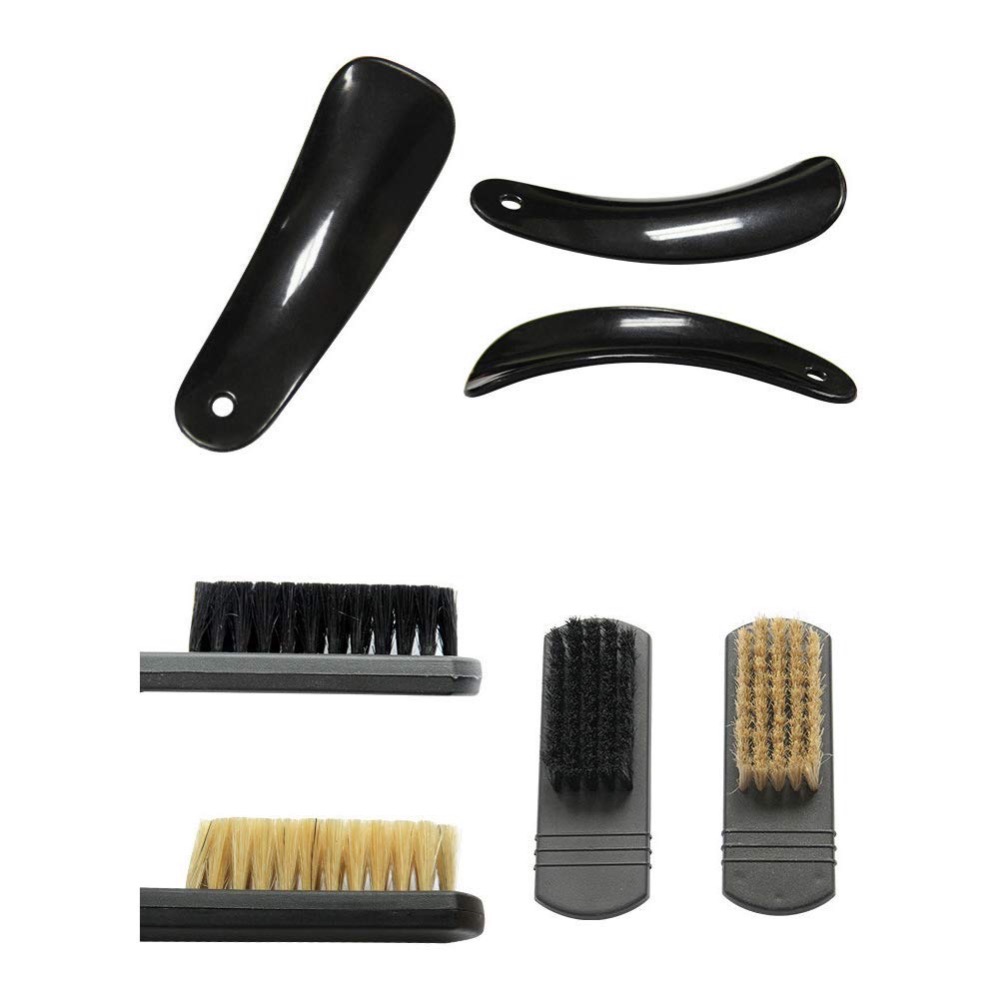 Portable Neutral Polish Brush Set Shoe Care Tool Practical Shoes Shining Polish Boots Cleaning Kit Brushes