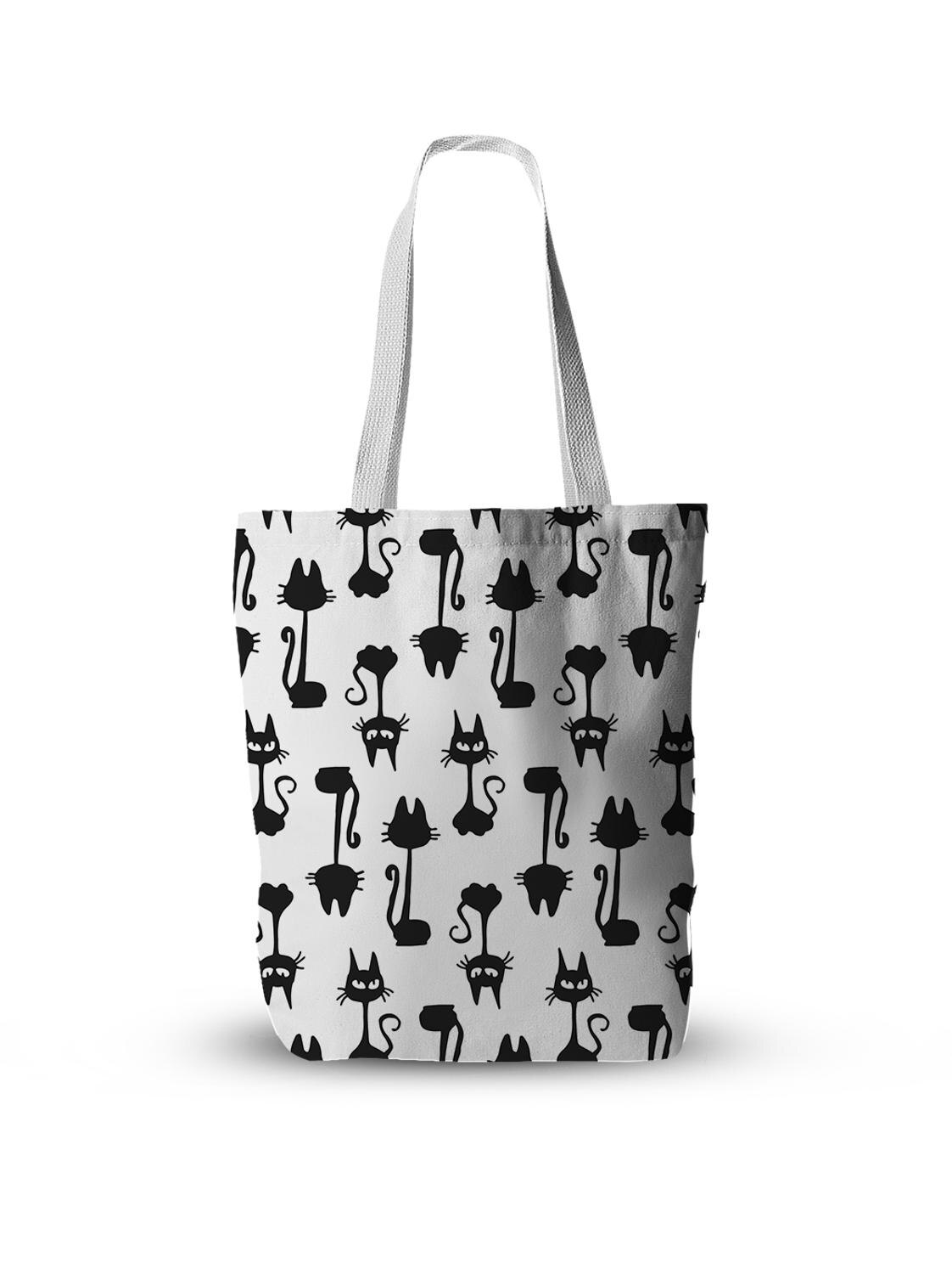 Mode Vrouwen Canvas Handtas Dier Schattig Meisje Boodschappentas Schedel Leuke Casual Schoudertas Grote Capaciteit Tote Bag Herbruikbare Tas: style2
