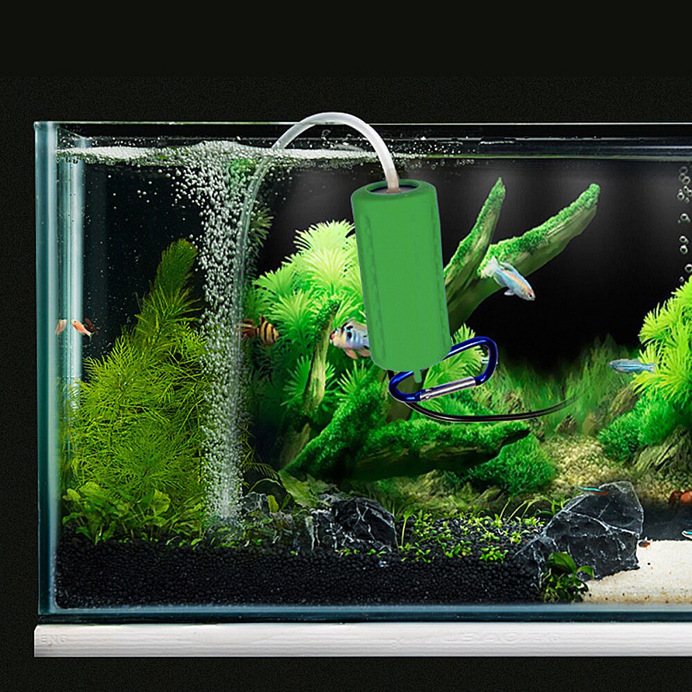 1 Pc Aquarium Luchtpomp Usb Aangedreven Stille Hoge Efficiënte Luchtpomp Beluchter Voor Vijver Outdoor Vissen Aquarium Aquarium