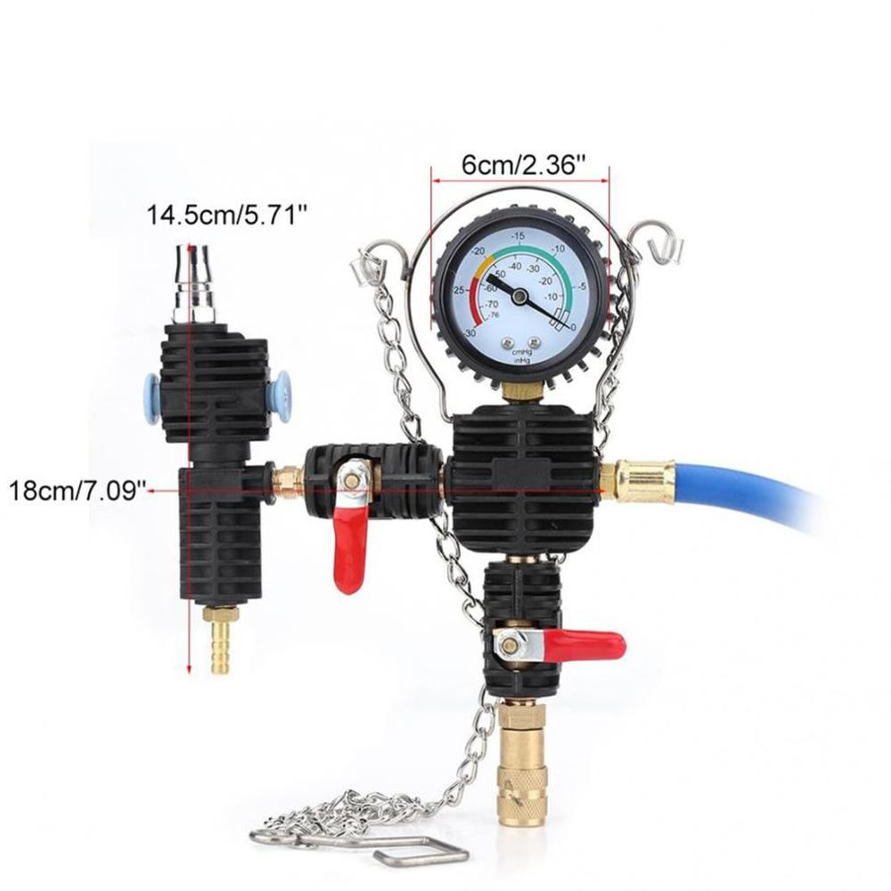 Auto Coolant Vacuum Kit Cooling System Radiator Set Refill and Purging Tool Universal for automotive cooling systems test