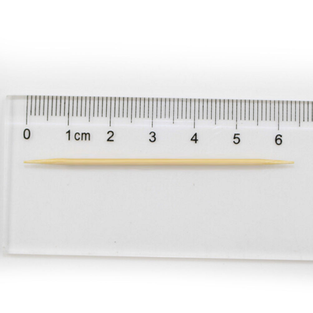 Double Bamboo Oral Care Toothpick Wooden Green Natural Pointed