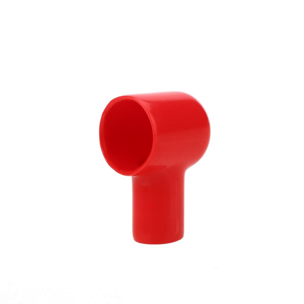 VEHEMO-cubierta aislante para batería de coche, herramienta de cubierta aislante de goma redonda de 20x12MM, color negro y rojo, 10 unidades