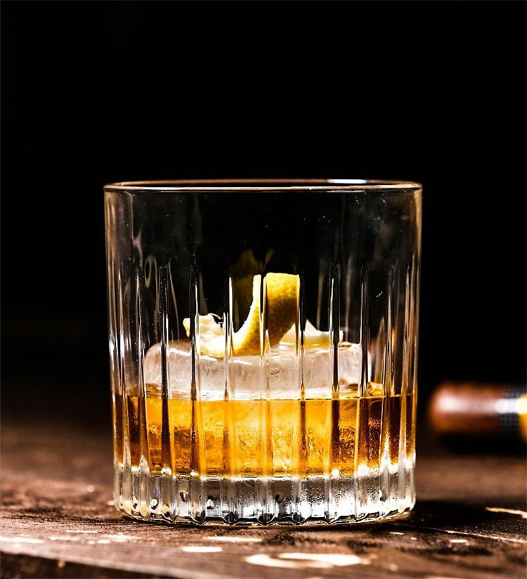 2PCS Per Unit 10oz/300ML Whiskey Glass Scotch Glasses Rocks Glass Shaped Crystal Clear Glassware Tumbler Whiskey