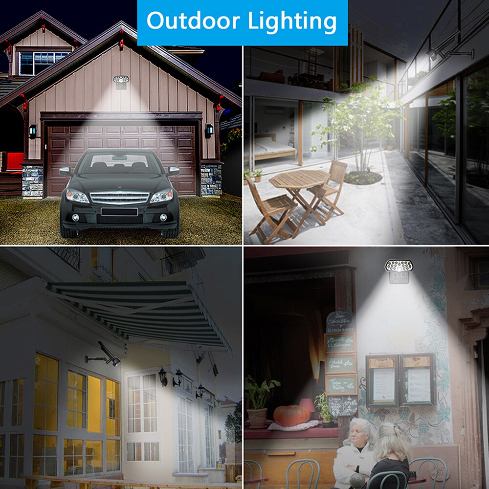 LED Solar Light PIR Motion Sensor Solar Lamp Waterproof Solar Powered Spotlights Wall Lamp For Outdoor Garden Decoration Lamp