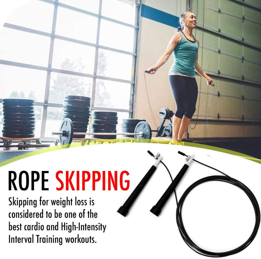 3M Jumping Rope Training 2 Pcs Speed Jump Rope Fitness Skipping Ropes Heavy Jump Rope Weight Exercise Equipment for Home Workout