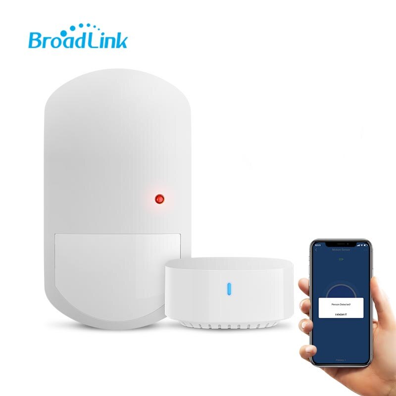 Broadlink-Sensor de movimiento inteligente para el hogar, Detector de movimiento PIR inalámbrico, WIFI, infrarrojo, funciona con Alexa y Google Home,