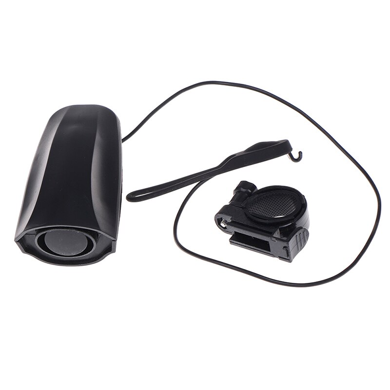 Fietsbel met hoog decibel, fietsstuurbel, elektrische bisiklethoorn, sirene, alarm, rijveiligheid, zwart