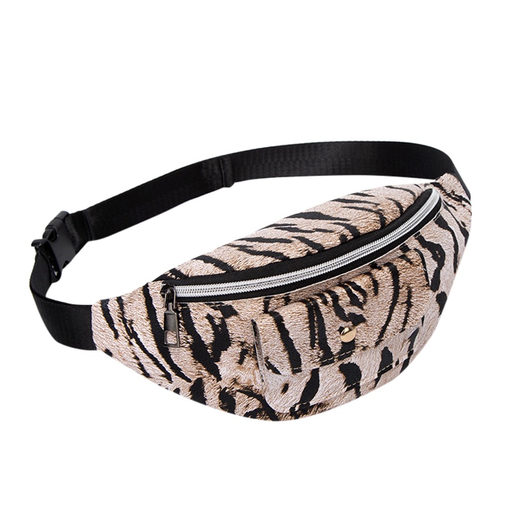 Mode Vrouwen Pu Taille Zakken Luipaard Print Fanny Pack Reizen Riem Portemonnee Schoudertassen Tote Taille Bag Sac Banaan Femme bolsa