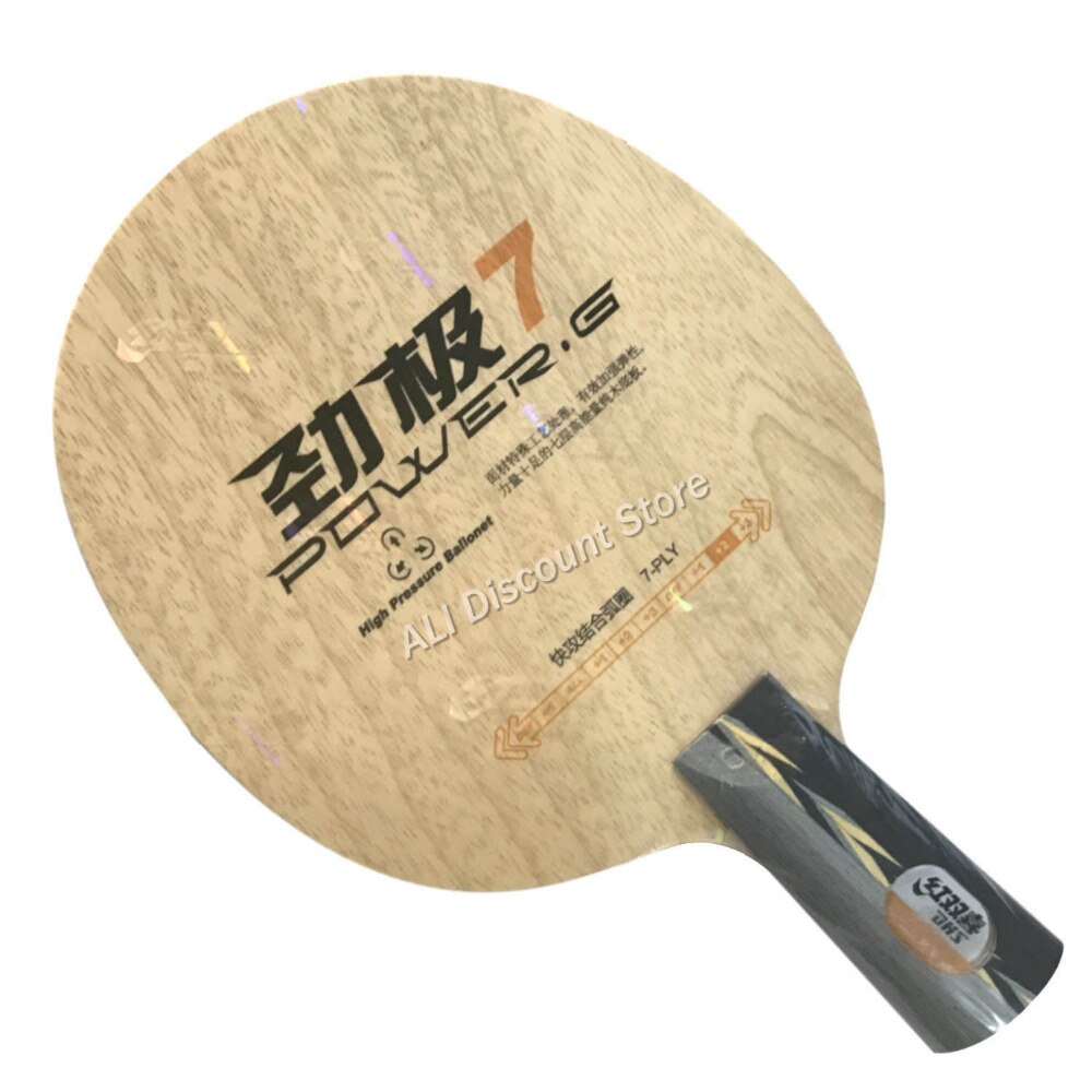 DHS POWER-G 7 ( PG7, sans boîte) lame de Tennis de Table (classique 7 plis) PG 7