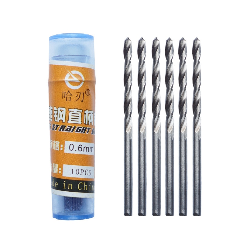 High Drill Bit Speed Steel Drill Set Twist Bit Set HSS Titanium Coated High Speed Steel Drill Bit Set Twist: 0.7mm