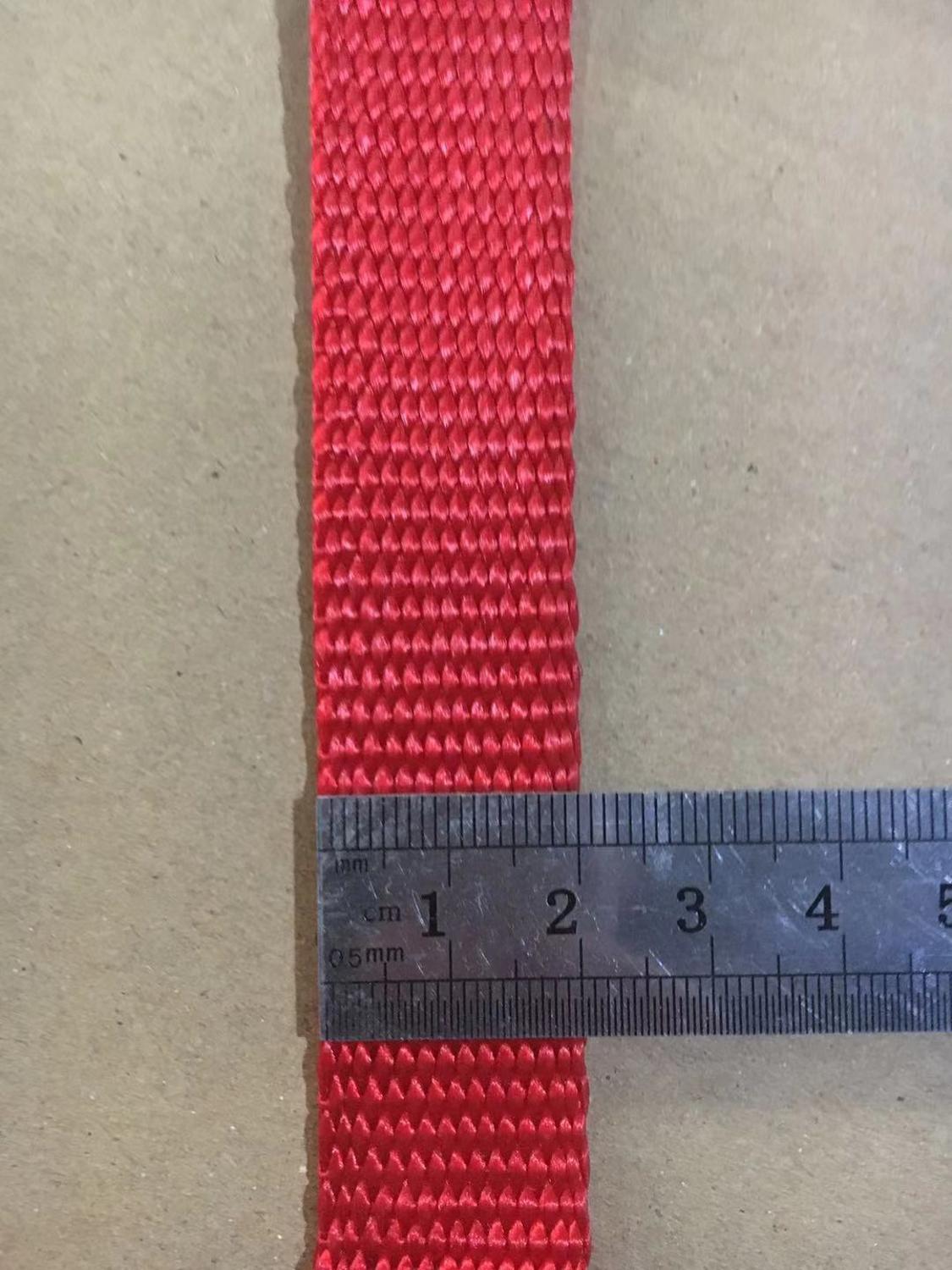 10 metrów dużo 20mm szerokość 2mm gruba wstążka nylonowa ciężki obowiązek gruba nylonowa taśma tapicerska o wysokiej wytrzymałości dla psów i kotów: 20mm czerwony