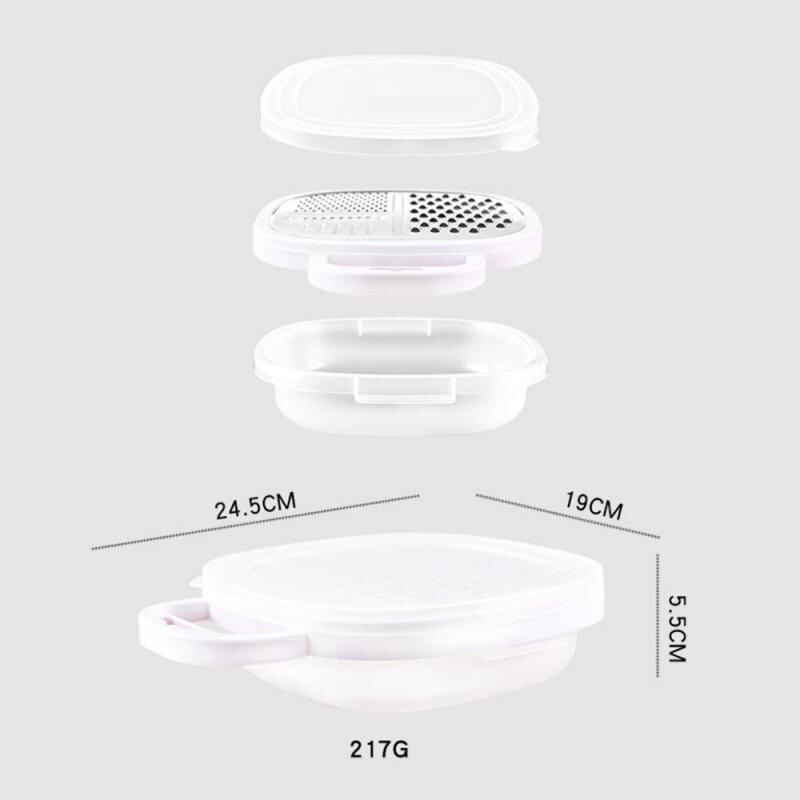 Mandoline Schneidemaschine Gemüse Cutter Professionelle Reibe mit Container Mittagessen Kasten 304 edelstahl klinge Gemüse Küche Werkzeug
