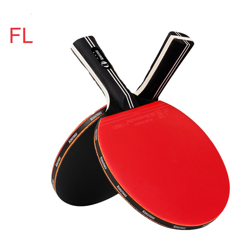 Professionele Offensive Tafeltennis Blade Fl Handvat Ping Pong Bat Gemonteerd Puistjes In Pingpong Rubber