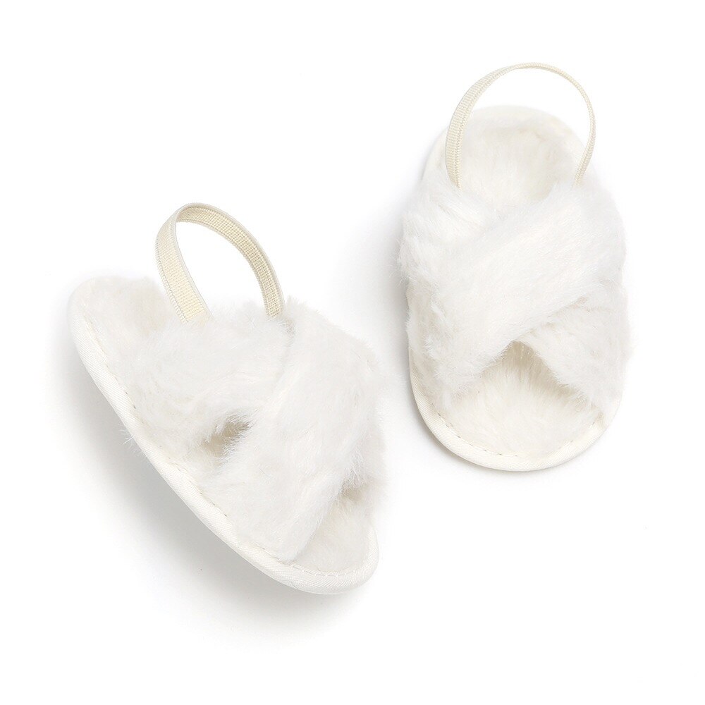 Été doux bébé fille pantoufle princesse sandales respirant bébé chaussures sandales élastiques simples bébé chaussures