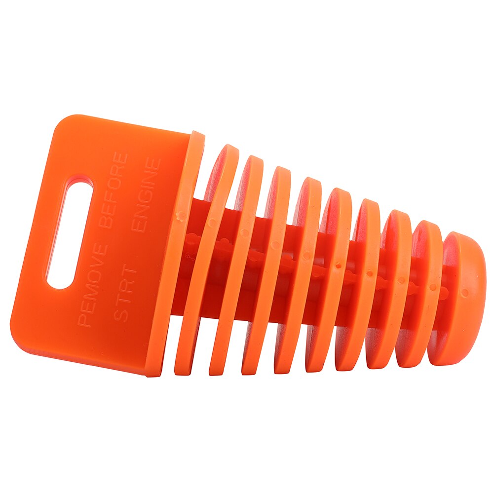 Motorcycle Exhaust tube plug Muffler washing WaterProof Plug for Dirt Pit Bike Motortcycle Supermoto bikes ATV: Orange