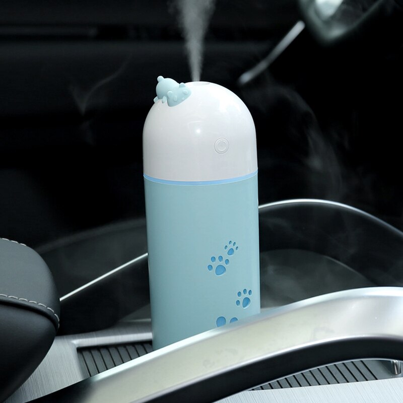 Auton ilmanraikastin kissan ilmankostutin ultraääni usb mini eteerinen öljy diffuusori led valo toimisto kodin ilmanpuhdistin sumukone