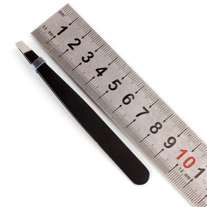 Jetting 2 Stks/partij Rvs Slant Tip Ontharing Wenkbrauw Pincet Make-Up Nuttig Mooie Tool Pro Wenkbrauw Pincet