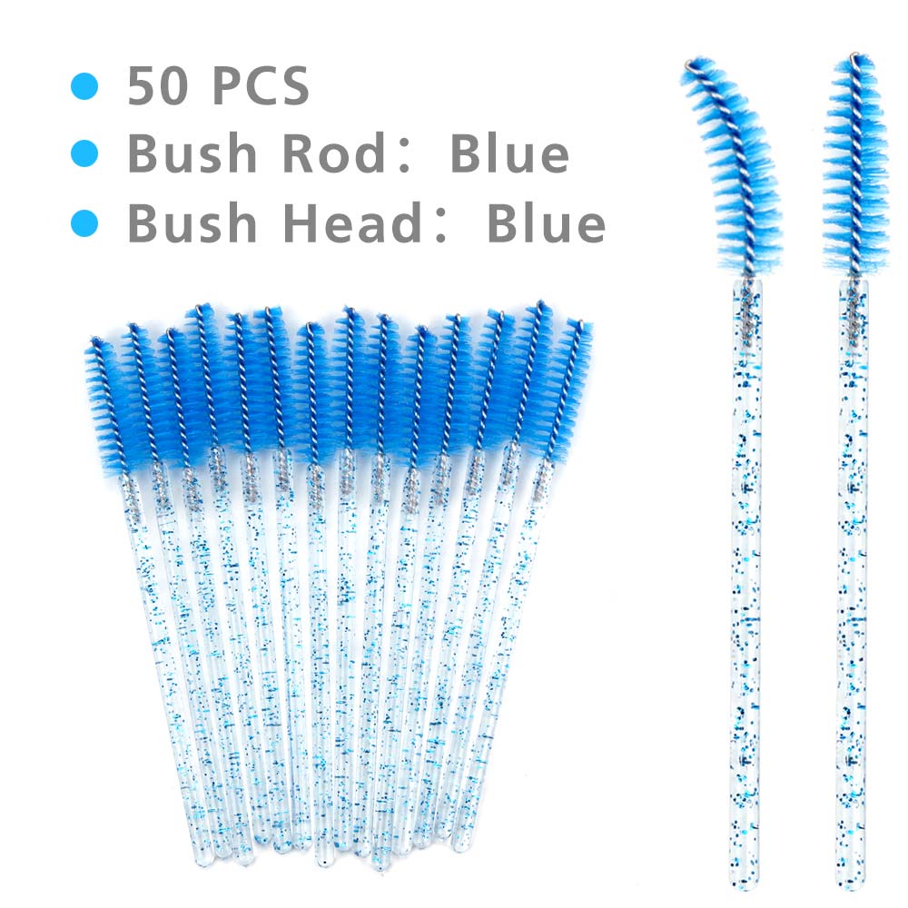 50Pcs Disposable Makeup Brushes Mascara Wands Applicator Eye Lashes Cosmetic Brushes Eyebrow Spoolers Comb Brow Brush Tools: 50pcs 08