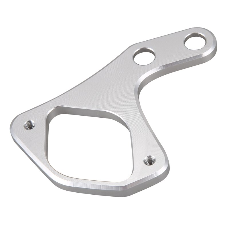 Left Ignition Key Relocation Bracket for Triumph Bonneville T100/SE Scrambler Thruxton 2001 (Silver)