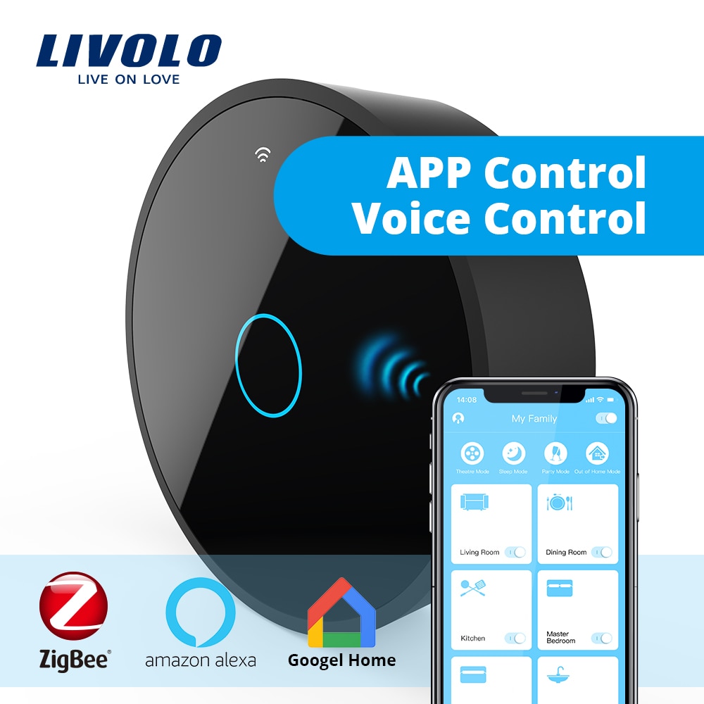 LIVOLO Gateway,Smart Home WiFi Wireless Controller by SmartPhone,google home,aleax,echo ,Work in Partnership With smart Switch