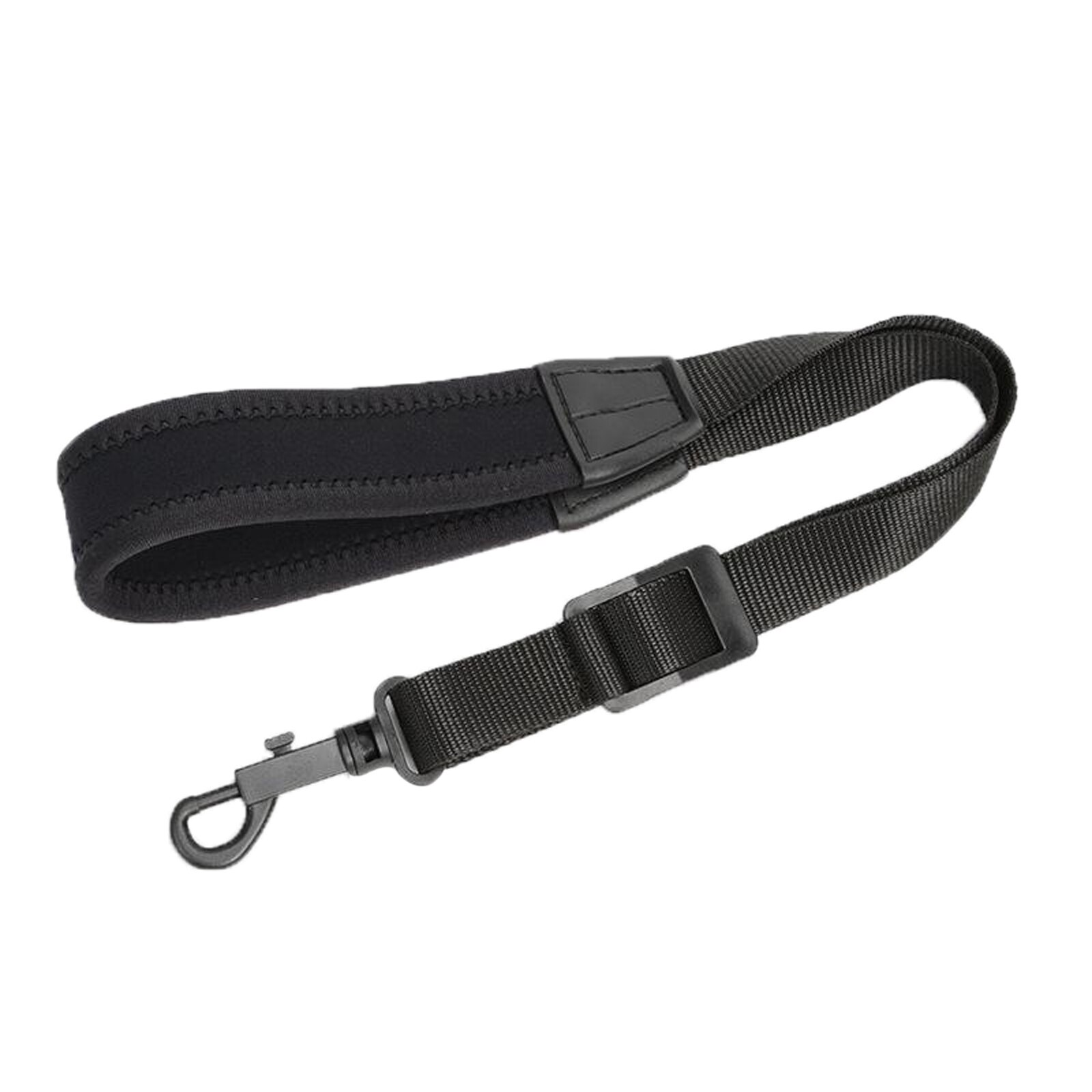 Hochwertiger saxophon-nackengurt, handgefertigt mit atmungsaktivem polster und kunststoffhaken für weniger belastung.