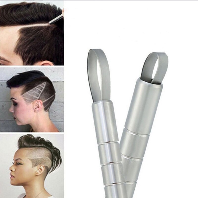 Tondeuse à cheveux professionnelle, 1 pièce, stylo gravé + 10 lames, accessoire de coiffure à faire soi-même pour Salon de coiffure
