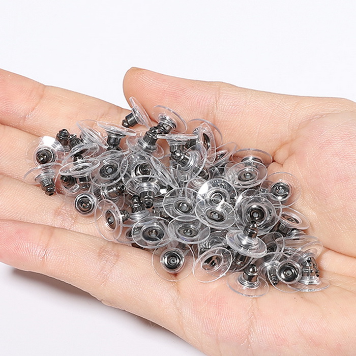 50 stücke DIY Handwerk Zubehör Silizium Zucht Ohrring Zurück Stopper Ohr Beitrag Nüsse Schmuck Erkenntnisse Komponenten Gold und Silber: Pistole Schwarz