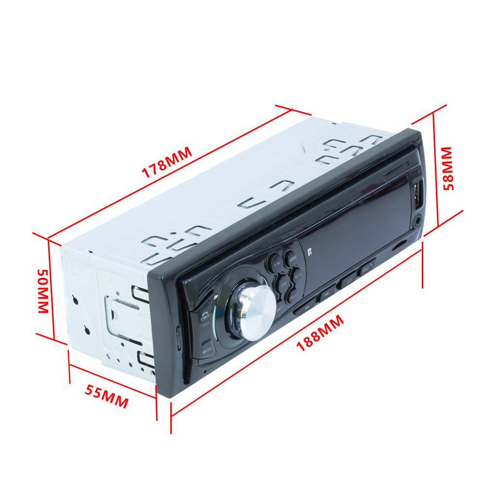 1 DIN Car Mp3 Player Stereo Remote Control Digital Bluetooth Audio Music Stereo Car Radio Multimedia Player USB/SD/AUX-IN