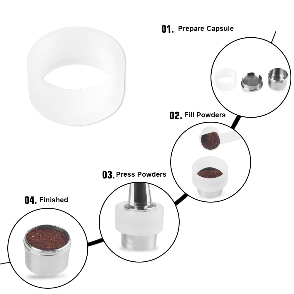 ICafilas Stainless Steel Refillable Reusable Coffee Capsule Cafeteira Filter for Caffitaly &amp; Tchibo Cafissimo Classic Machine