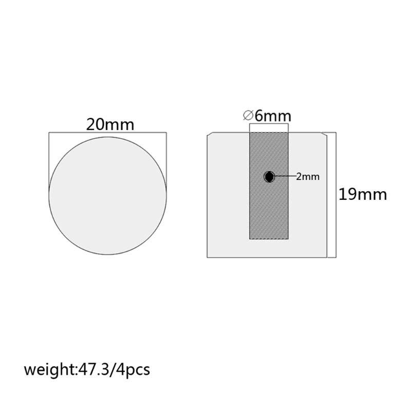 4 Stuks Metal Dome Tone Volume Knop Met Gat Voor Potentiometer Gitaar 24BD