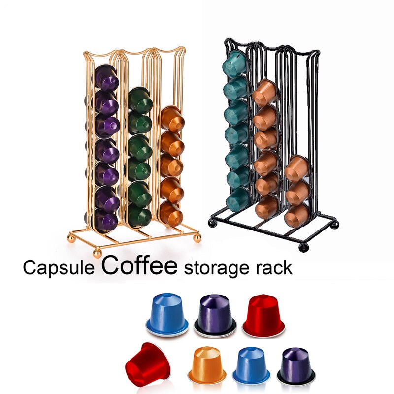 42 tasses café Capsule support café dosettes support Capsules étagère de rangement Organization support café Capsule distributeur