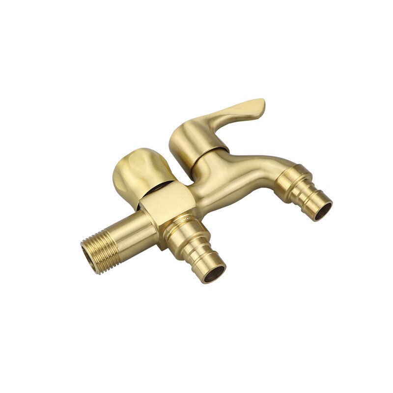 Outdoor Faucet Brass Double Using Washing Machine Faucet Bathroom Corner Faucet Tap Garden Outdoor Mixer