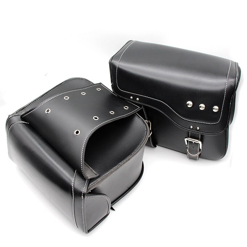 Motorcycle Saddle Bag Pu Leather Motorcycle Side Tool Tail Bag Luggage