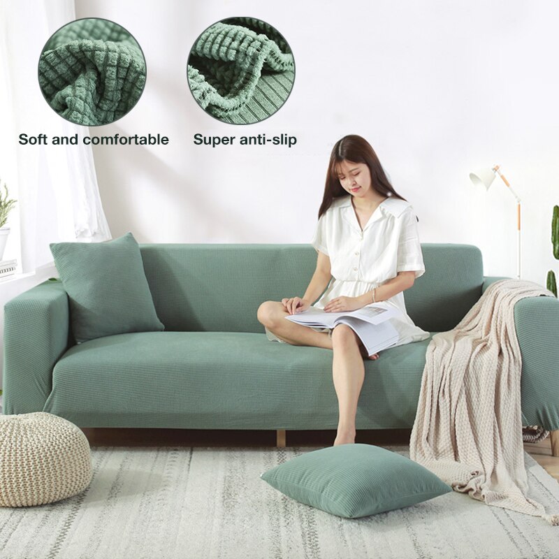 Stræk slipcover sektionel elastisk stræk sofa betræk til stue sofa betræk l-form lænestol betræk 1/2/3/4- sæder