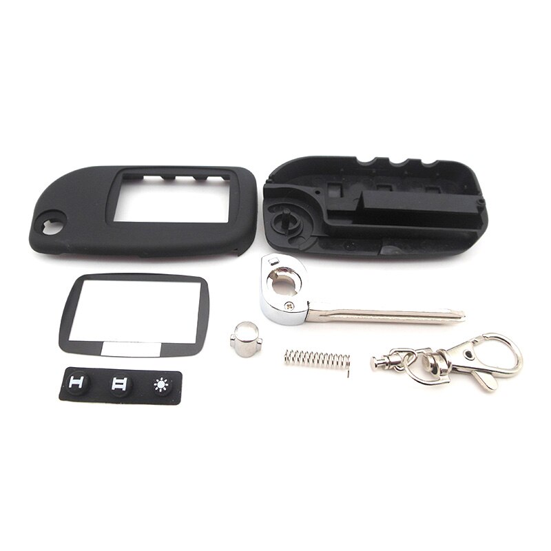 case voor Starline A9 A8 A6 ongesneden blade fob case cover A9 FOB alarm switchblade key + A9 A6 a8 Glas