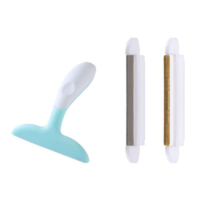 Mini brosse de nettoyage Portable pour housse de canapé, tapis, manteau en cachemire, vêtements, fourrure, chapeau, laine, poils d&#39;animaux: Bleu