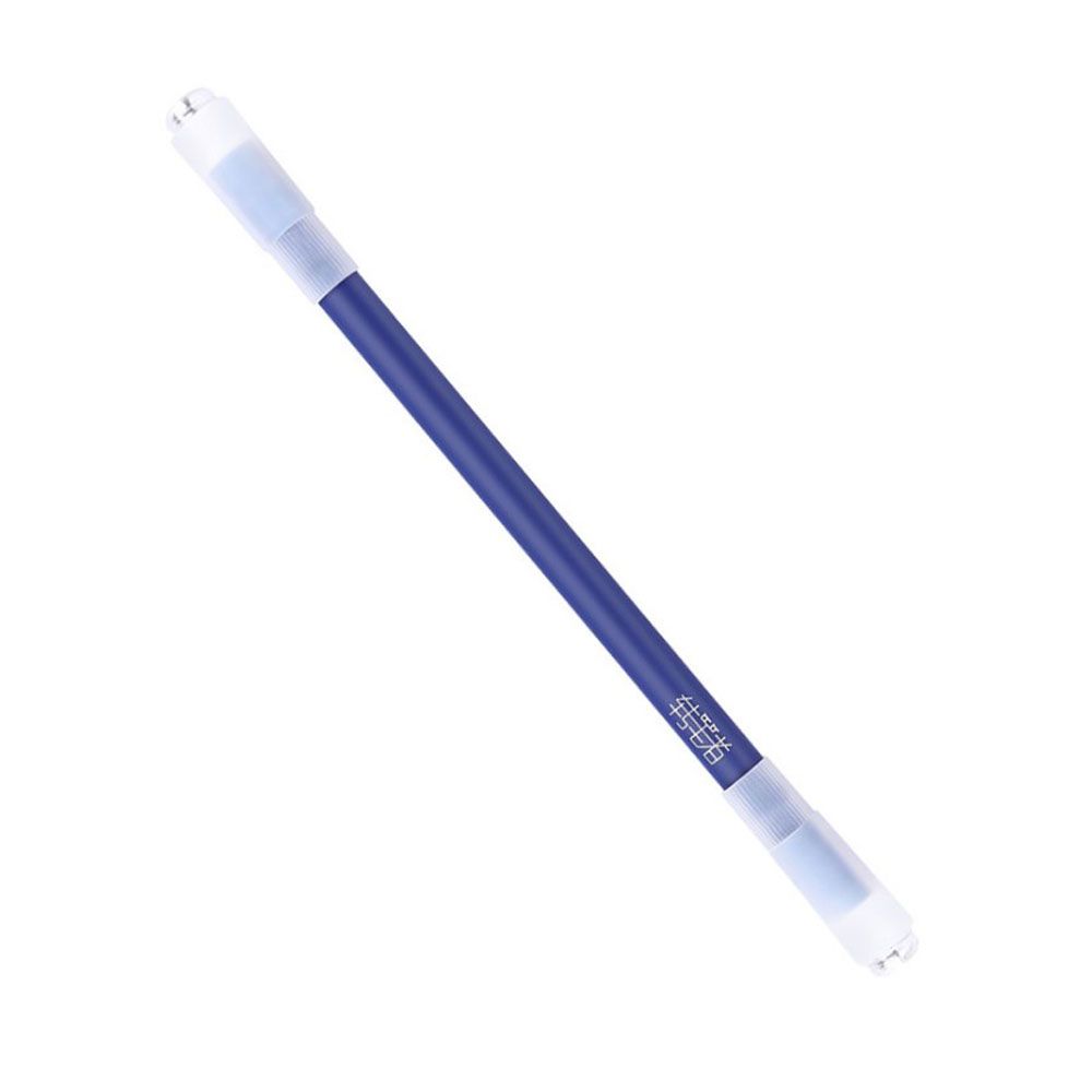 1PC Spinnen Kuli Kreative Gelegentliche Blitz Rotierenden Spielen Gel Stifte Schüler Spielzeug Freisetzung Druck Komfortable Penspinning Stift: C-Blau