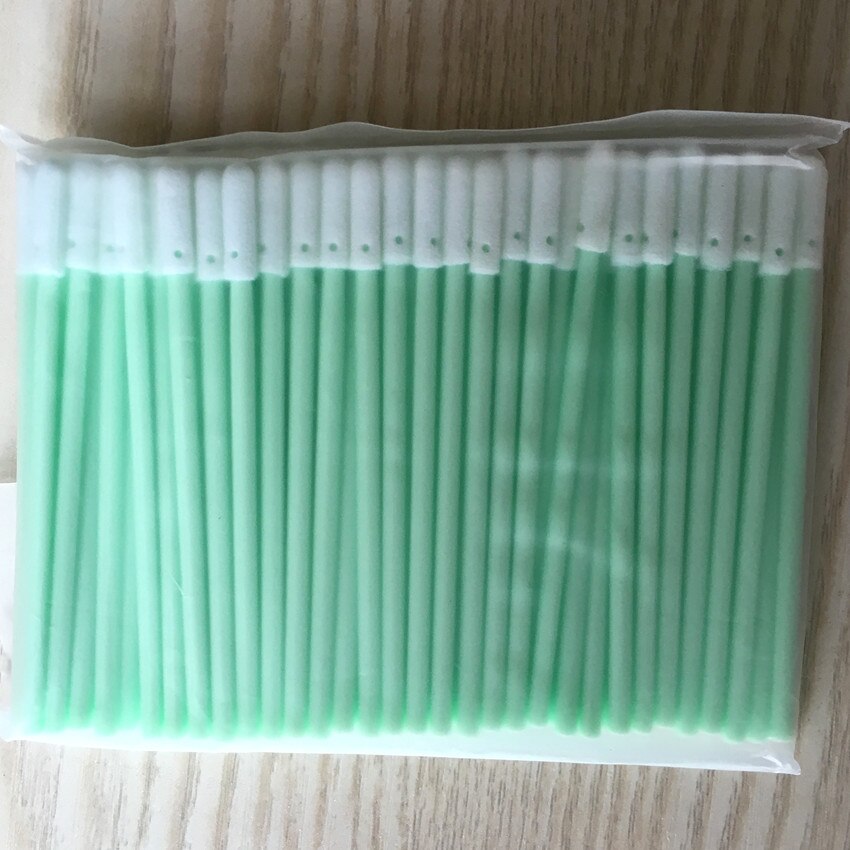 100 swabs / lot , CleanTips Swab, Firm, Small CleanFoam Head, Alternative to ITW Texwipe TX742B Swab Cleantip FOAM sticks