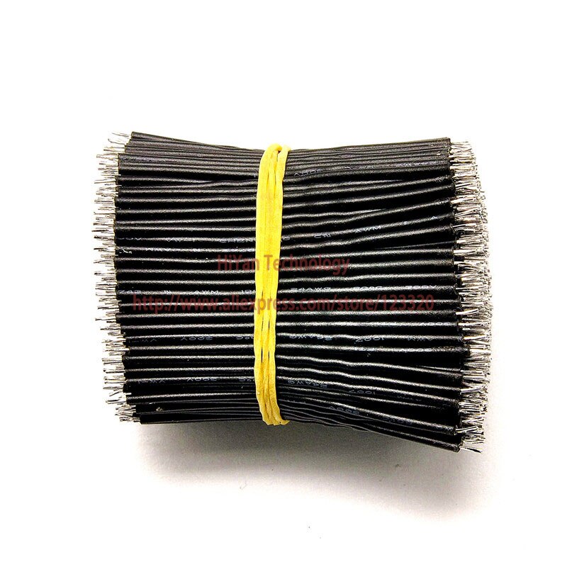 (50pcs/lot) 20cm 200mm 24AWG Colors Double Tinned Tin Plated Electronic Copper Wire Jumper Wire Cable Easy to Welding: Black 20CM 50pcs