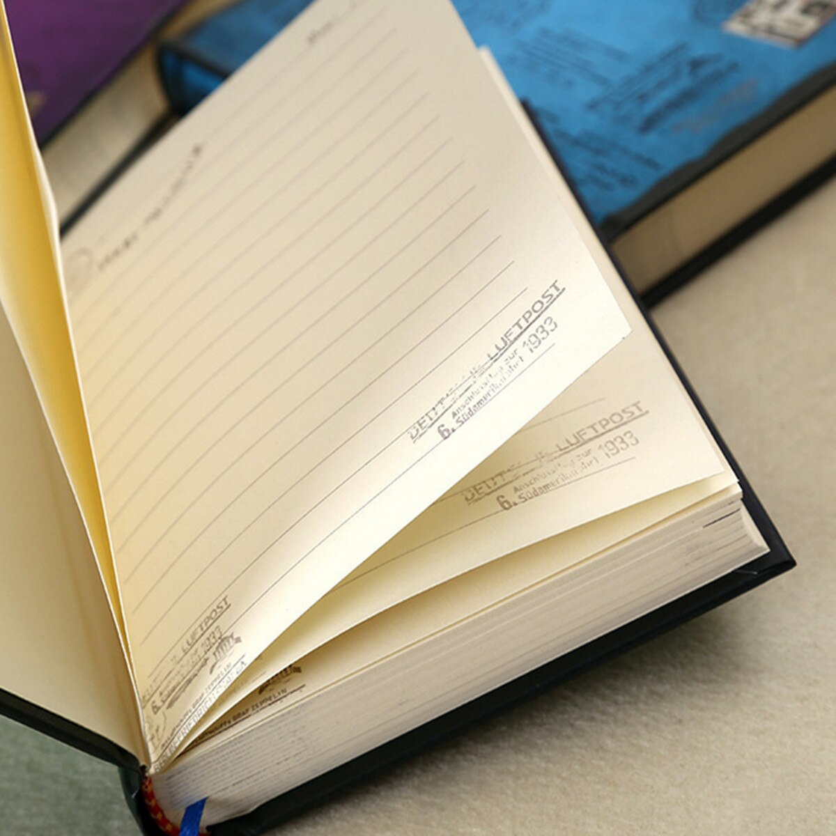 Klasyczny klasyczny, notatnik, pusty, pamiętnik pisarz dziennik podróży papieru w twardej oprawie